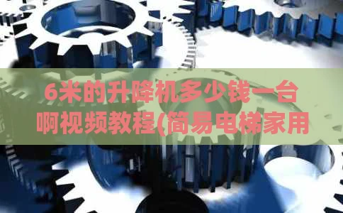 6米的升降机多少钱一台啊视频教程(简易电梯家用升降机)