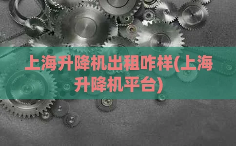 上海升降机出租咋样(上海升降机平台)