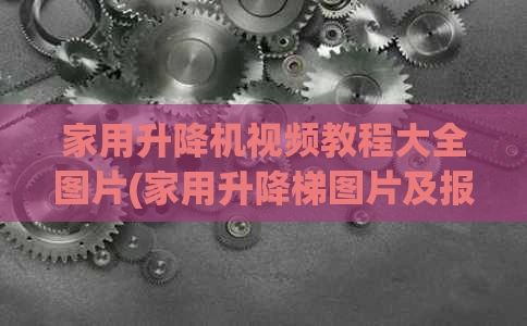 家用升降机视频教程大全图片(家用升降梯图片及报价表)