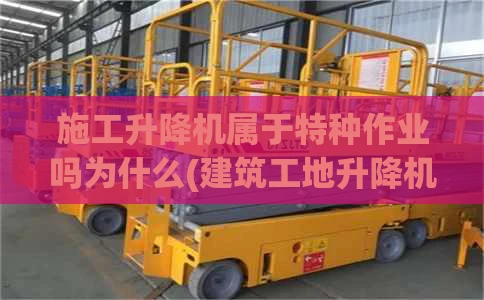 施工升降机属于特种作业吗为什么(建筑工地升降机属于特种设备吗)