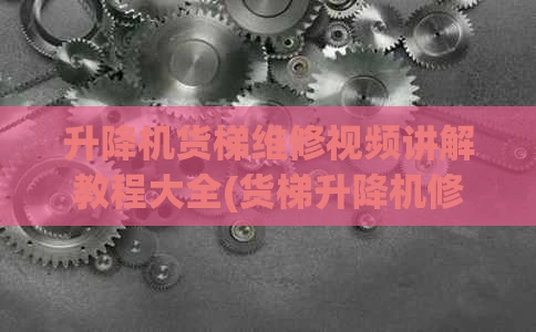 升降机货梯维修视频讲解教程大全(货梯升降机修理)