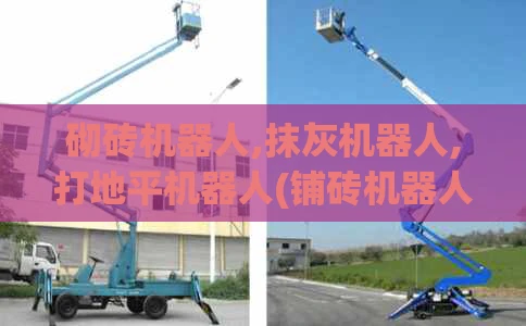 砌砖机器人,抹灰机器人,打地平机器人(铺砖机器人全套设备)