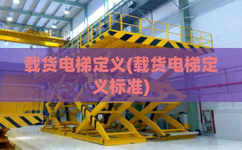 载货电梯定义(载货电梯定义标准)